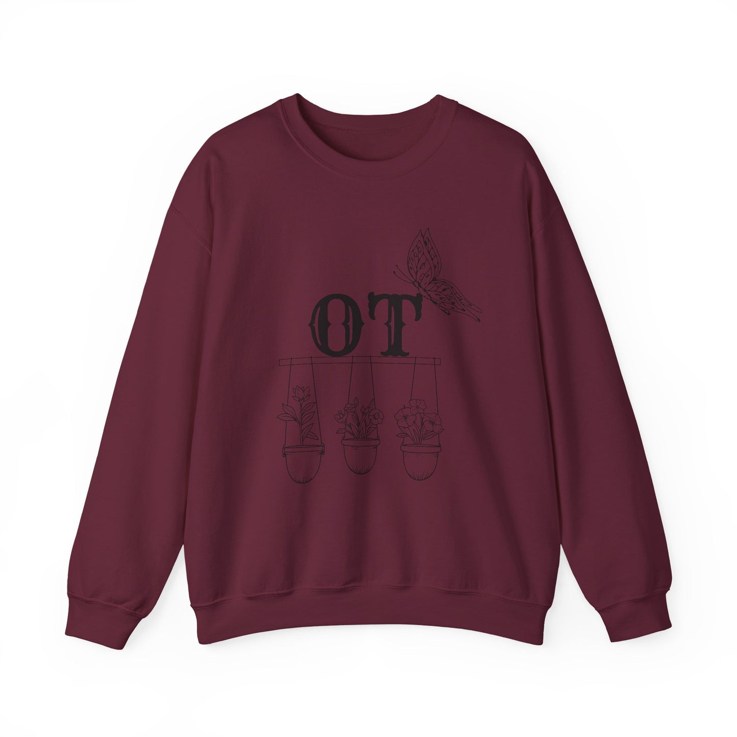 Boho OT Sweatshirt – Minimalist Occupational Therapist Crewneck, Therapy Pride Gift