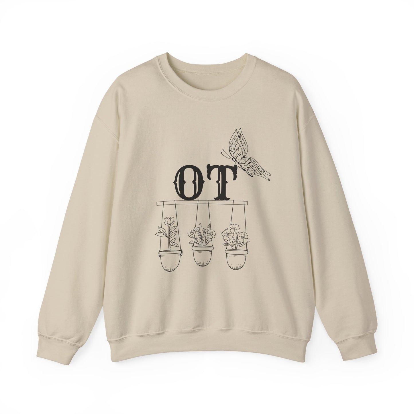 Boho OT Sweatshirt – Minimalist Occupational Therapist Crewneck, Therapy Pride Gift