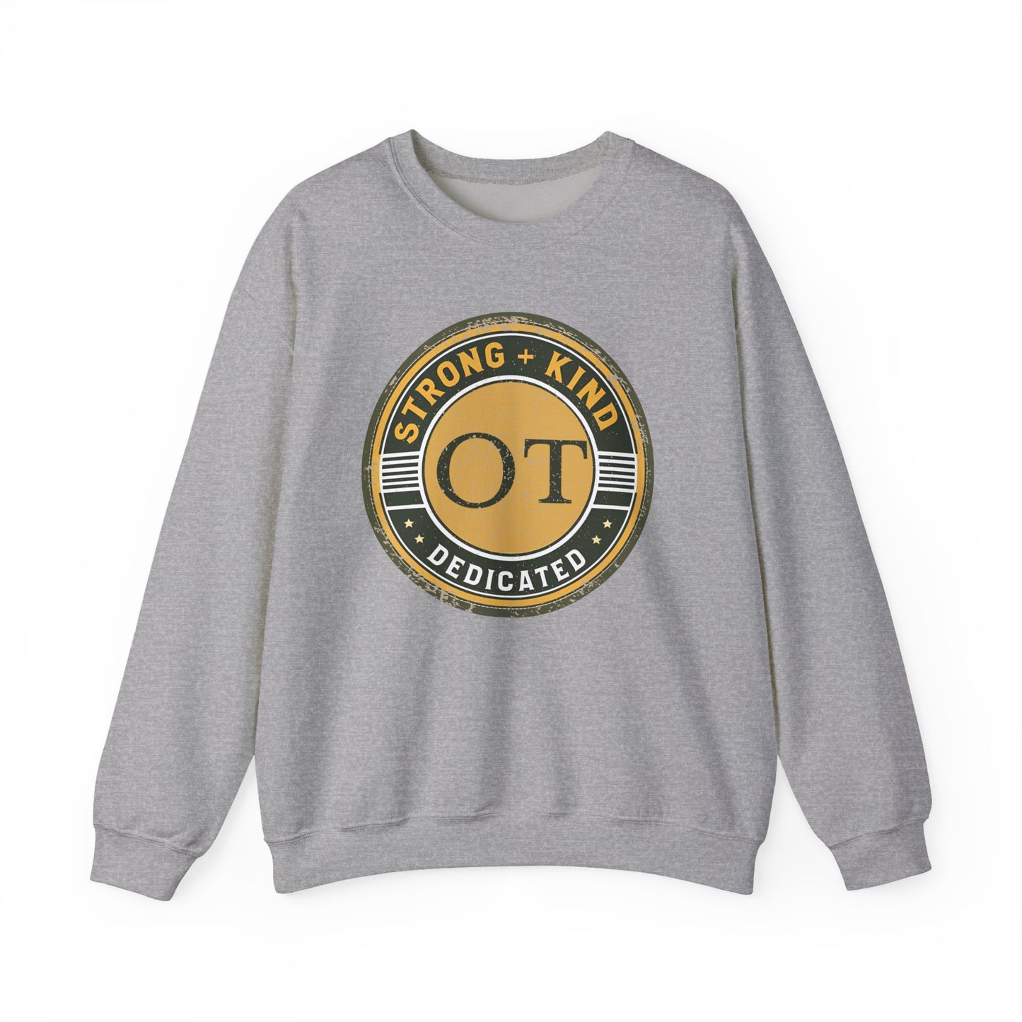 Boho OT Sweatshirt – Strong + Kind Minimalist Occupational Therapist Crewneck, Therapy Gift