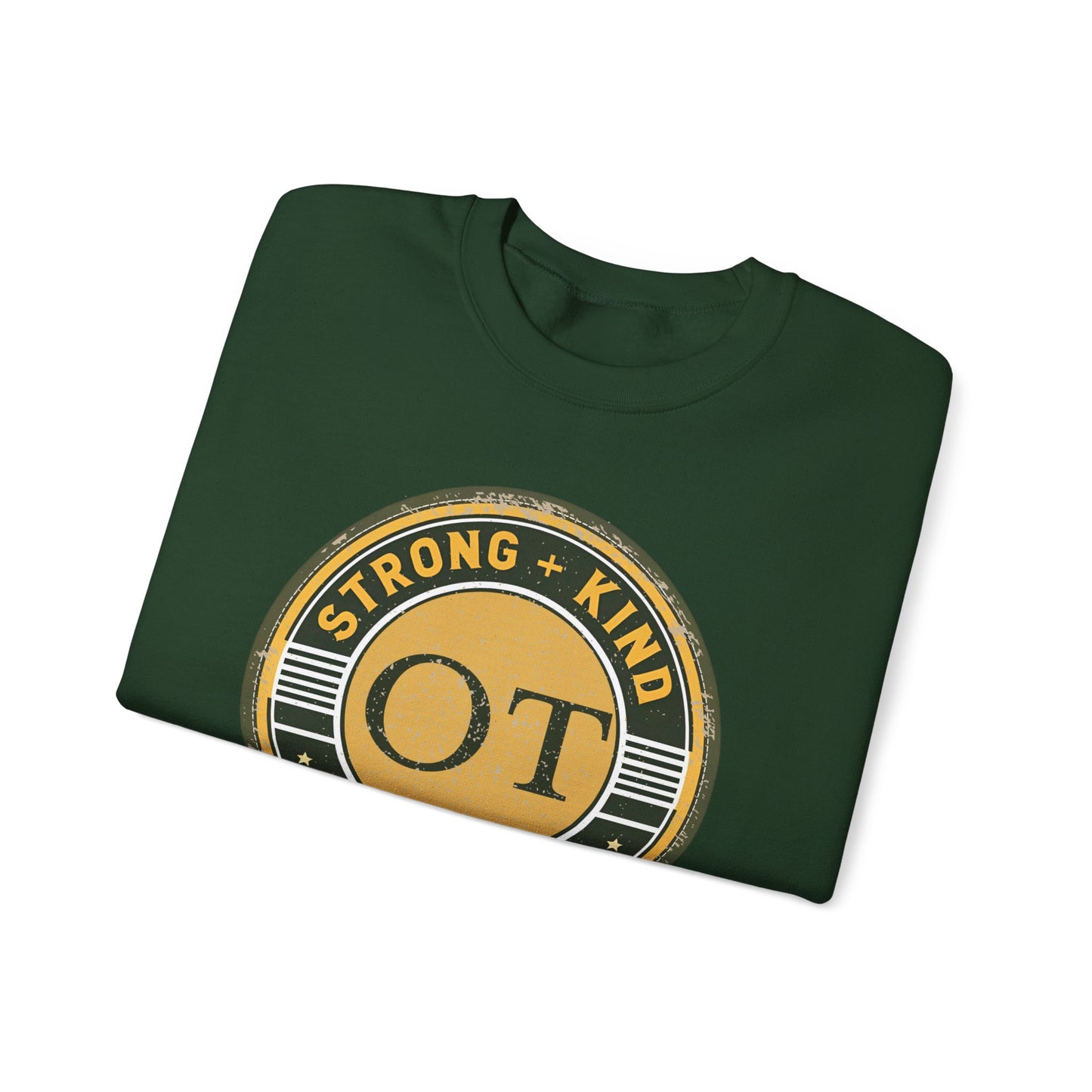 Boho OT Sweatshirt – Strong + Kind Minimalist Occupational Therapist Crewneck, Therapy Gift