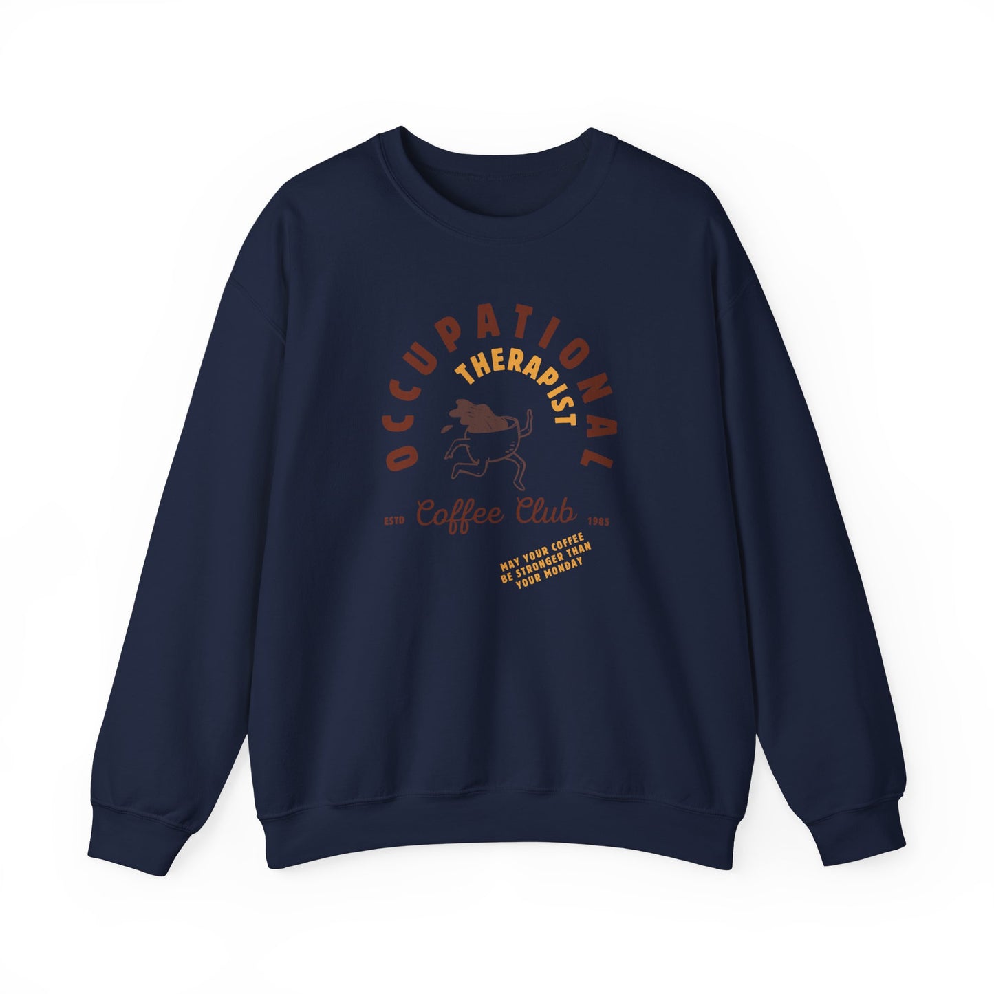 Boho Coffee Club OT Sweatshirt – Minimalist Occupational Therapist Crewneck, Funny Therapy Gift