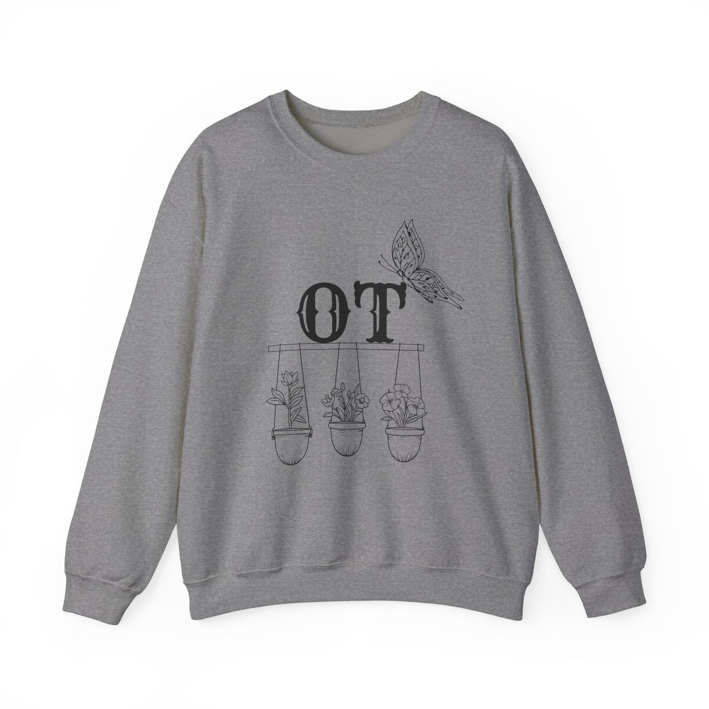 Boho OT Sweatshirt – Minimalist Occupational Therapist Crewneck, Therapy Pride Gift