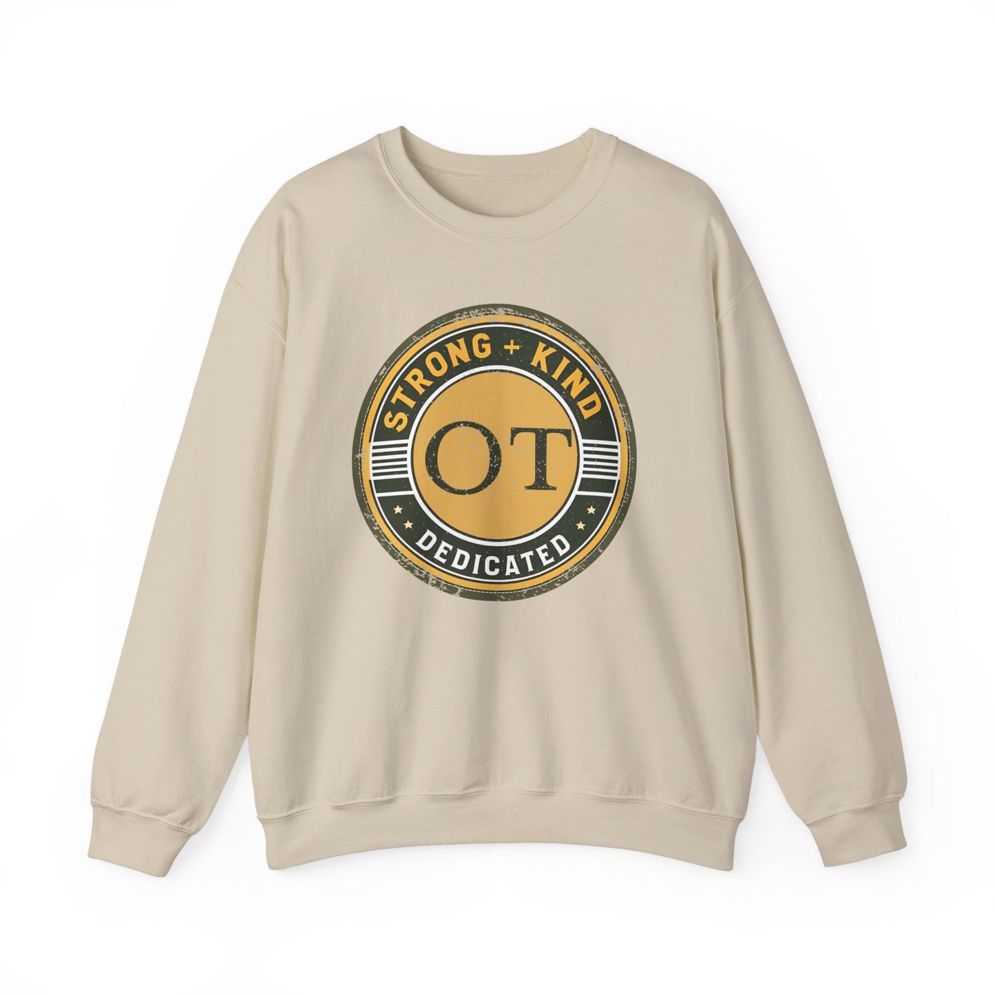 Boho OT Sweatshirt – Strong + Kind Minimalist Occupational Therapist Crewneck, Therapy Gift
