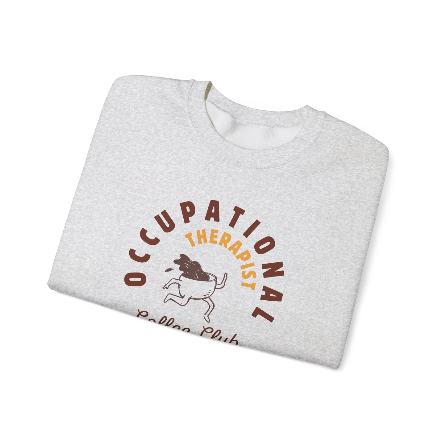 Boho Coffee Club OT Sweatshirt – Minimalist Occupational Therapist Crewneck, Funny Therapy Gift