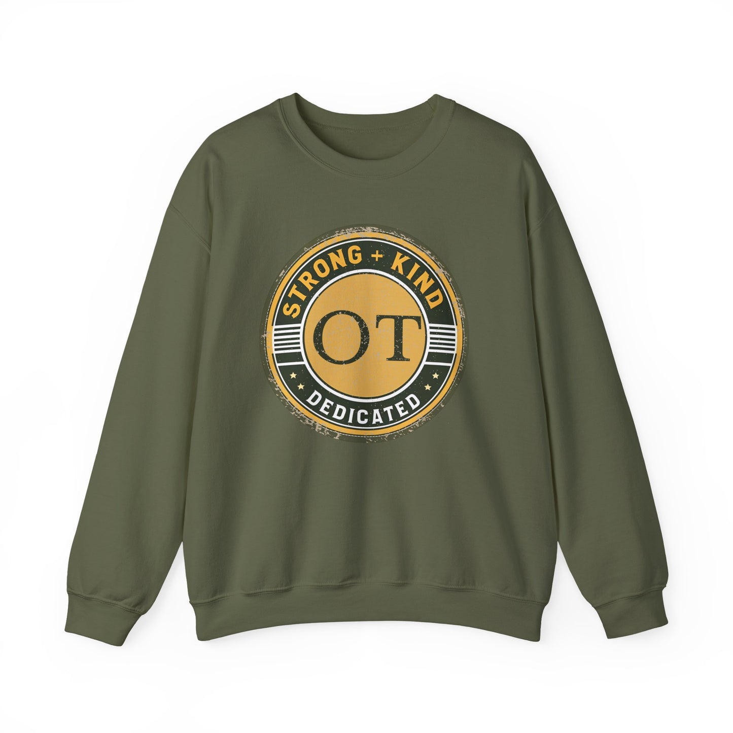 Boho OT Sweatshirt – Strong + Kind Minimalist Occupational Therapist Crewneck, Therapy Gift