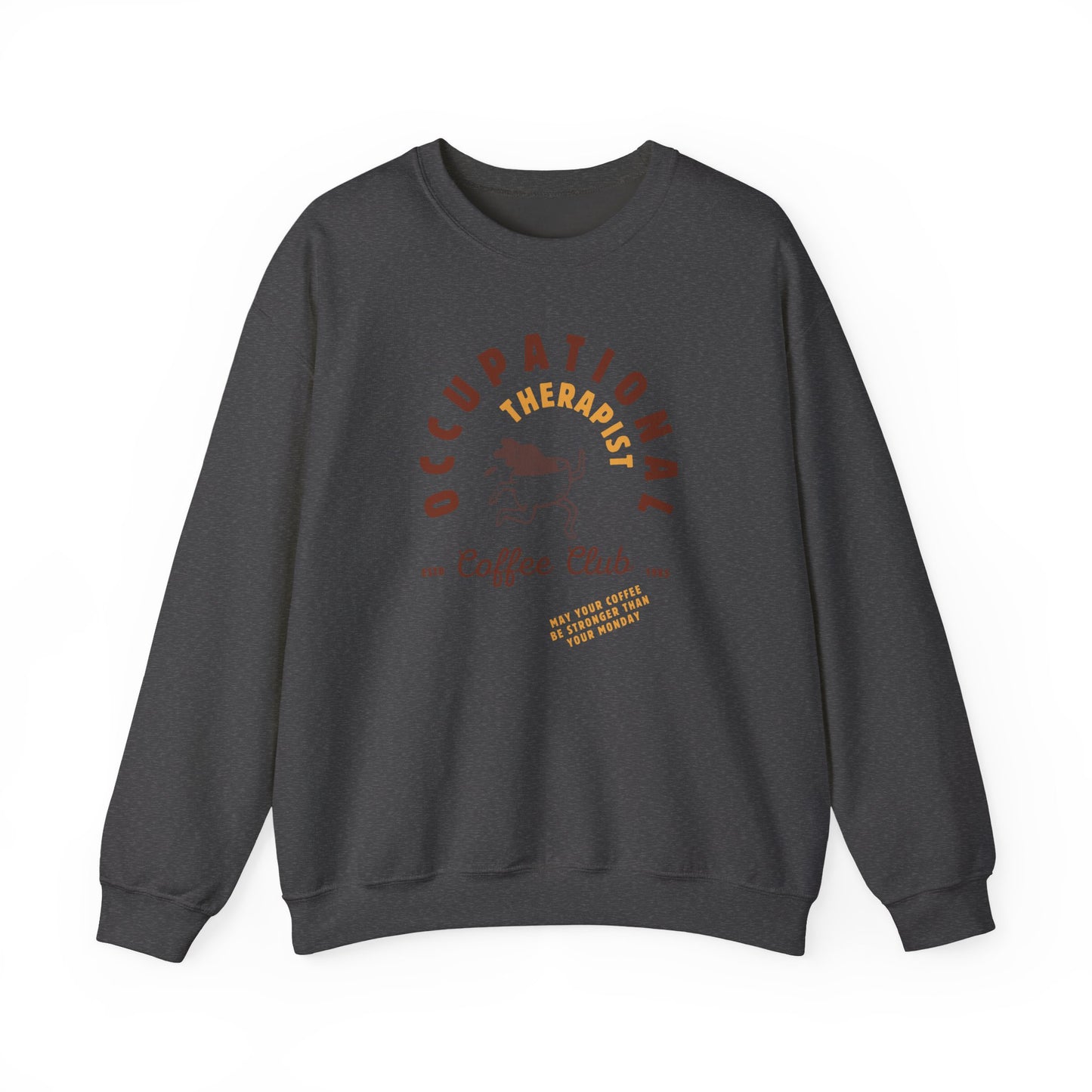 Boho Coffee Club OT Sweatshirt – Minimalist Occupational Therapist Crewneck, Funny Therapy Gift