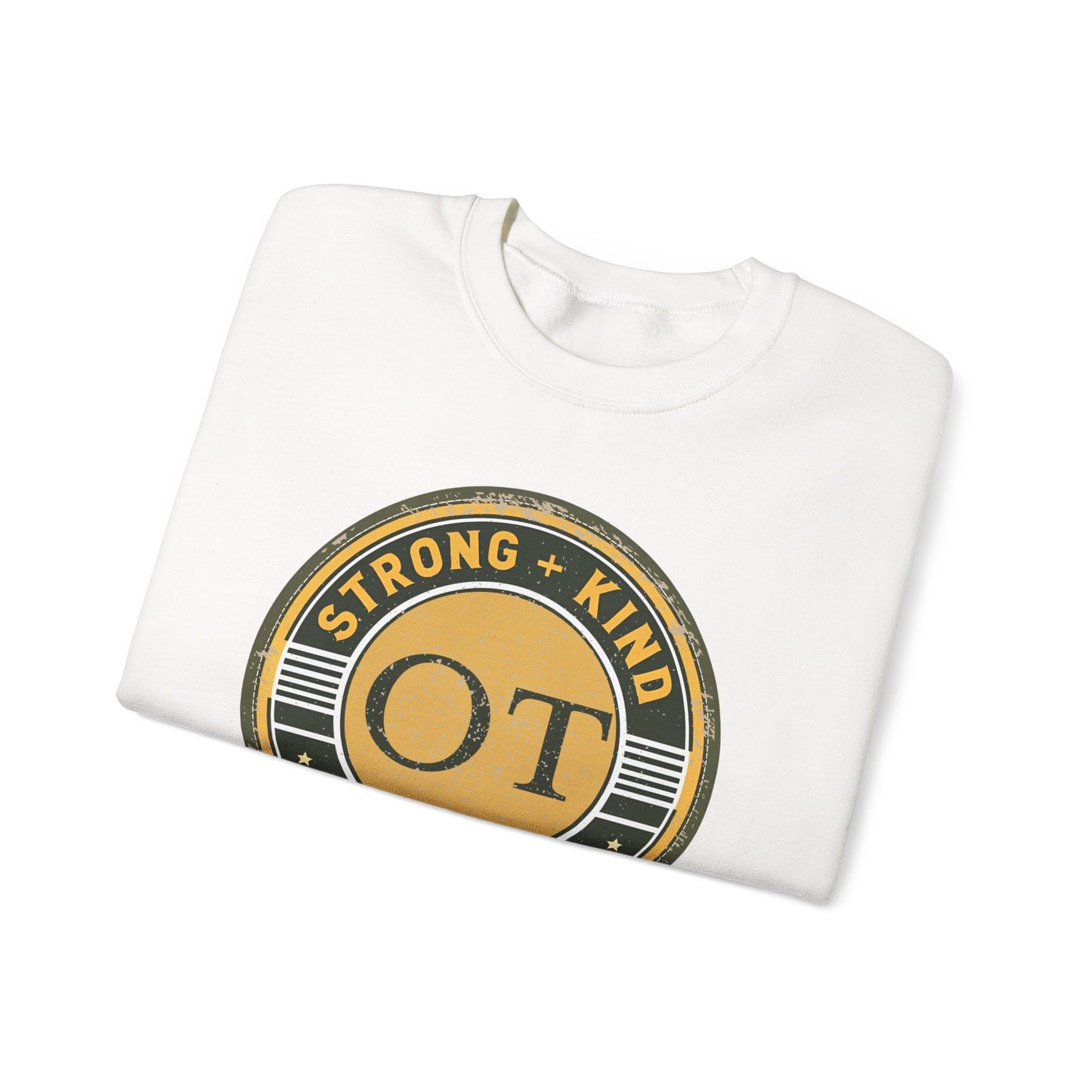 Boho OT Sweatshirt – Strong + Kind Minimalist Occupational Therapist Crewneck, Therapy Gift