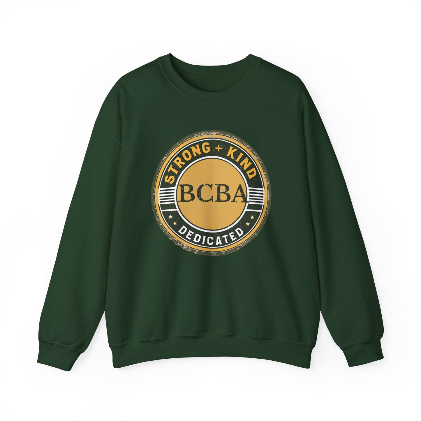 Strong + Kind BCBA Sweatshirt – Boho Minimalist Behavior Analyst Crewneck, Therapist Gift