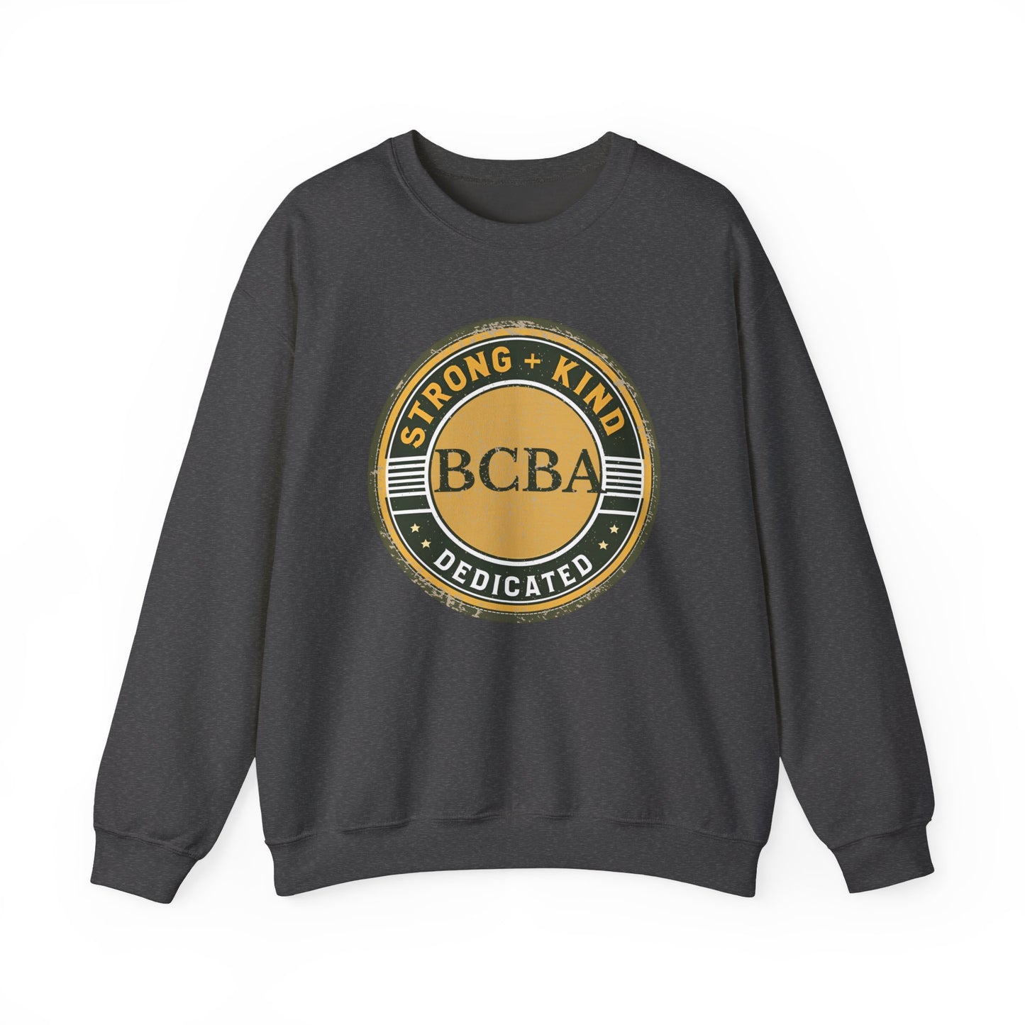 Strong + Kind BCBA Sweatshirt – Boho Minimalist Behavior Analyst Crewneck, Therapist Gift