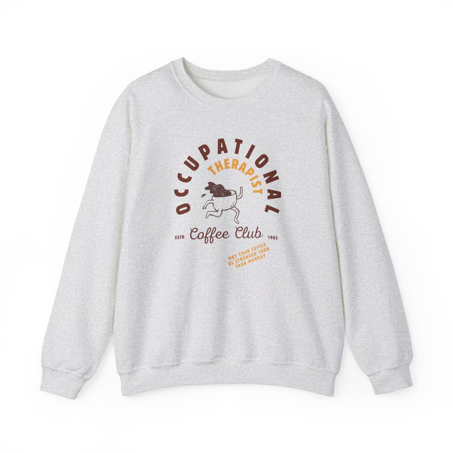 Boho Coffee Club OT Sweatshirt – Minimalist Occupational Therapist Crewneck, Funny Therapy Gift