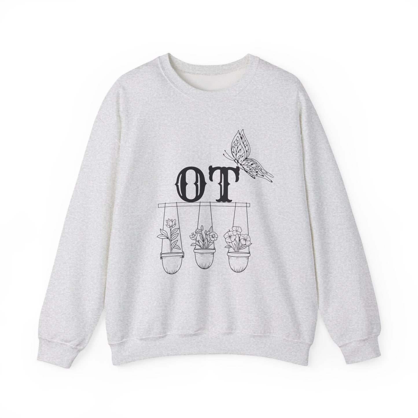 Boho OT Sweatshirt – Minimalist Occupational Therapist Crewneck, Therapy Pride Gift