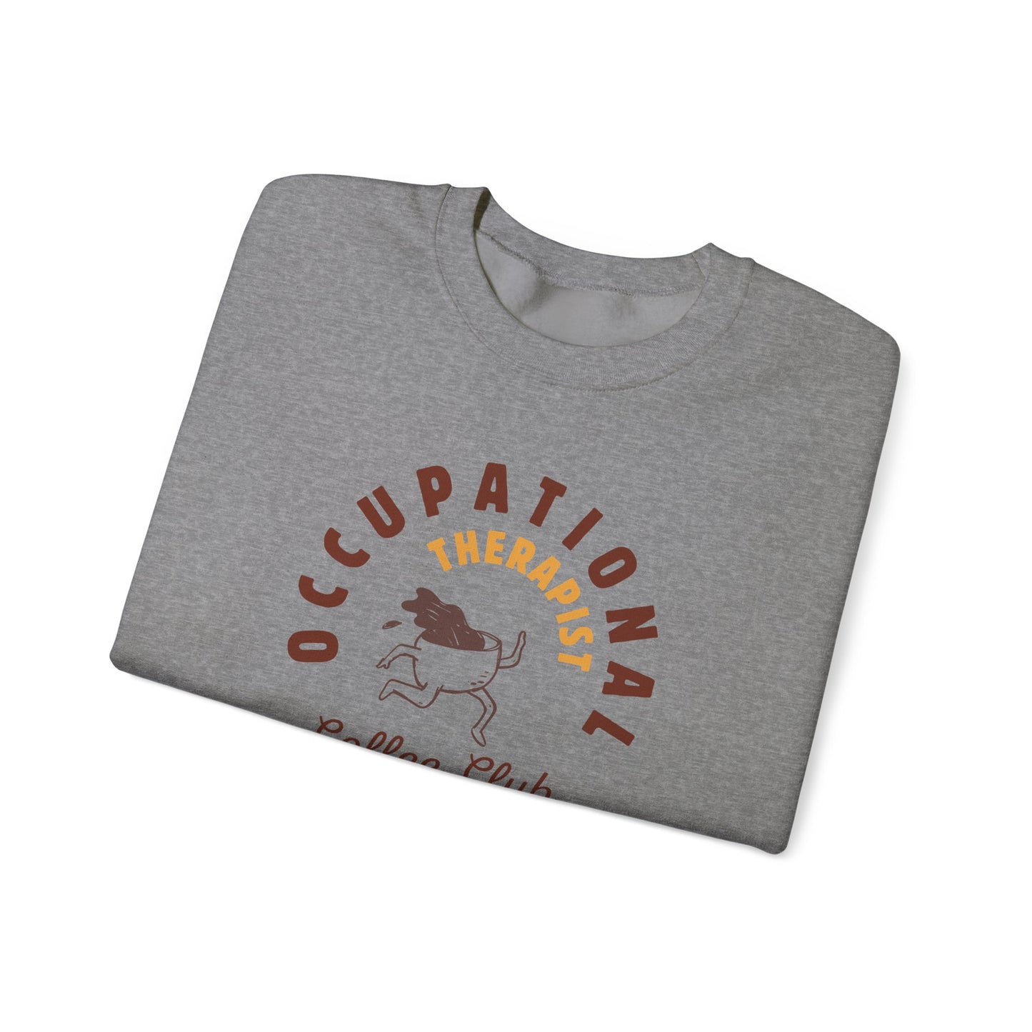 Boho Coffee Club OT Sweatshirt – Minimalist Occupational Therapist Crewneck, Funny Therapy Gift