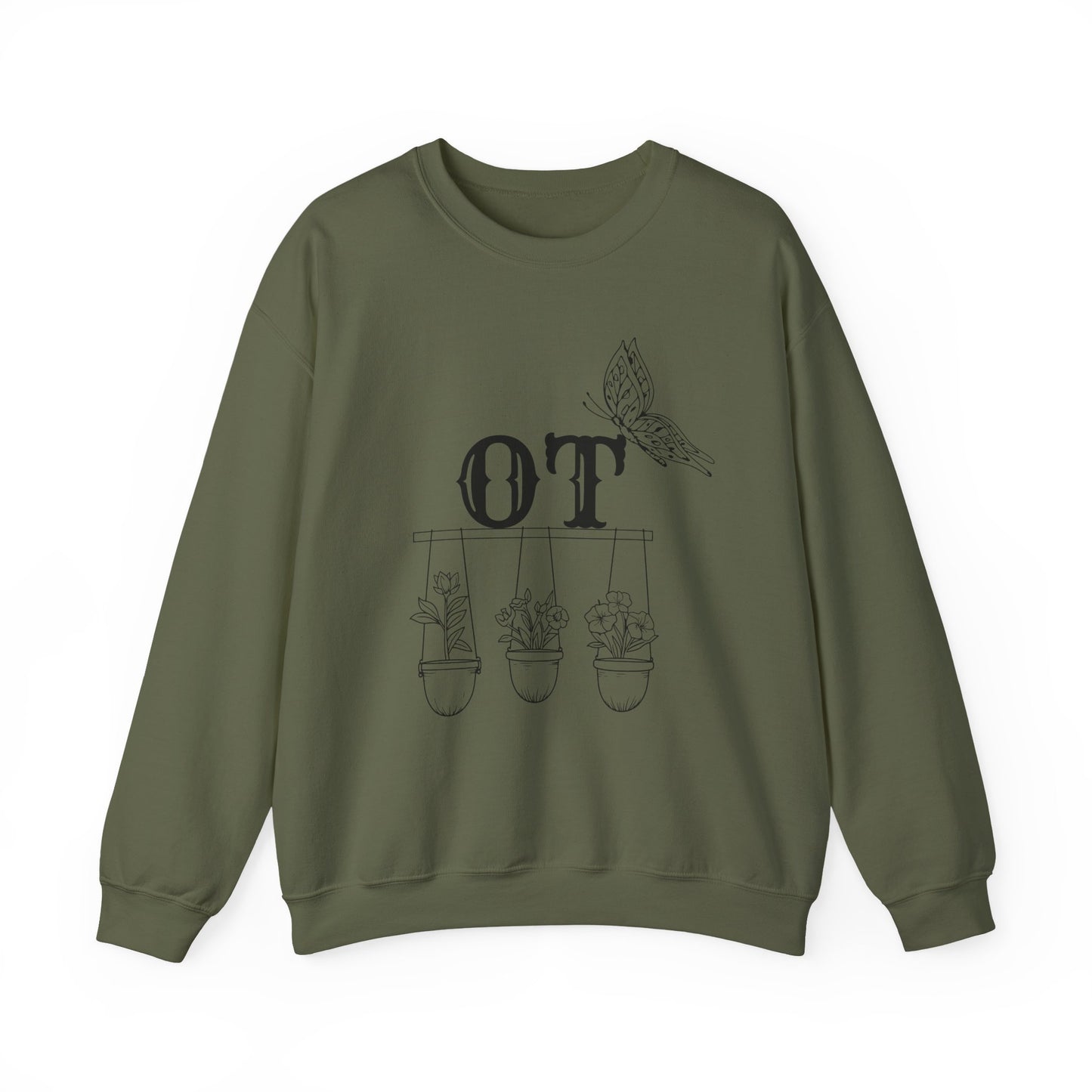 Boho OT Sweatshirt – Minimalist Occupational Therapist Crewneck, Therapy Pride Gift