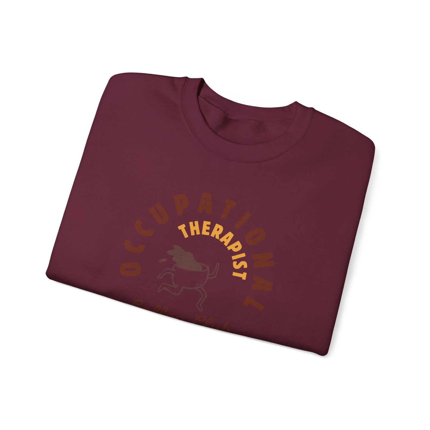 Boho Coffee Club OT Sweatshirt – Minimalist Occupational Therapist Crewneck, Funny Therapy Gift