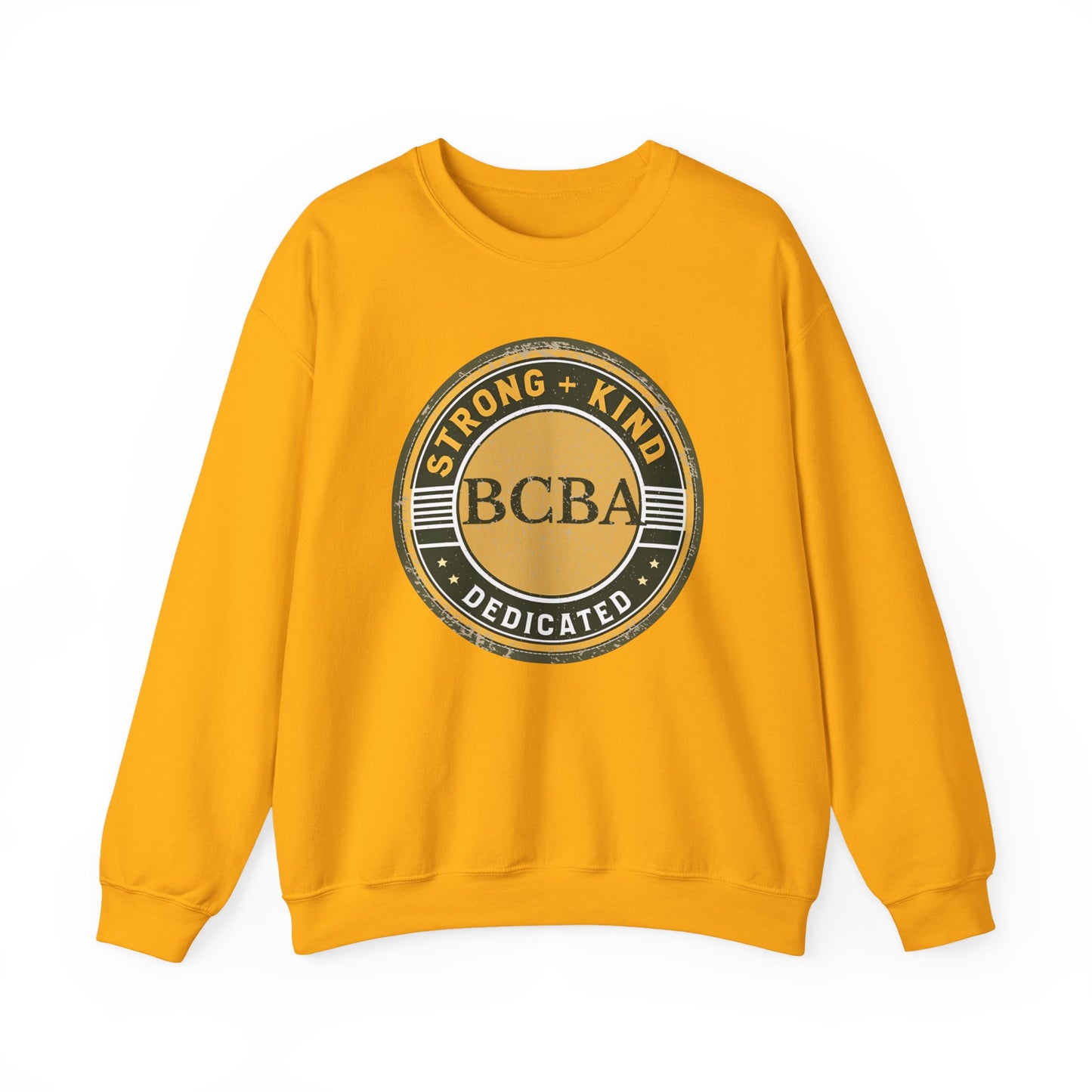 Strong + Kind BCBA Sweatshirt – Boho Minimalist Behavior Analyst Crewneck, Therapist Gift