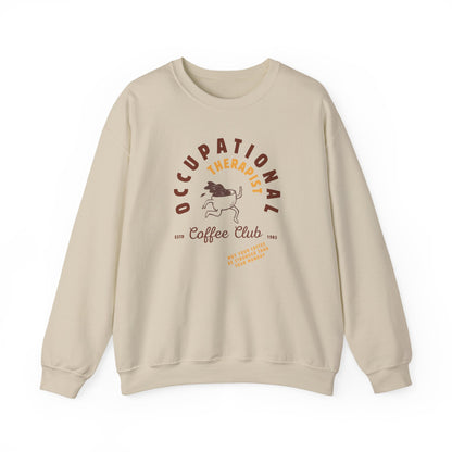 Boho Coffee Club OT Sweatshirt – Minimalist Occupational Therapist Crewneck, Funny Therapy Gift
