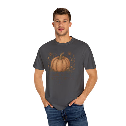 Copy of Boho Fall Pumpkin Graphic Tee – Speak Your Truth This Season Shirt – Autumn Comfort Colors 1717 Tee