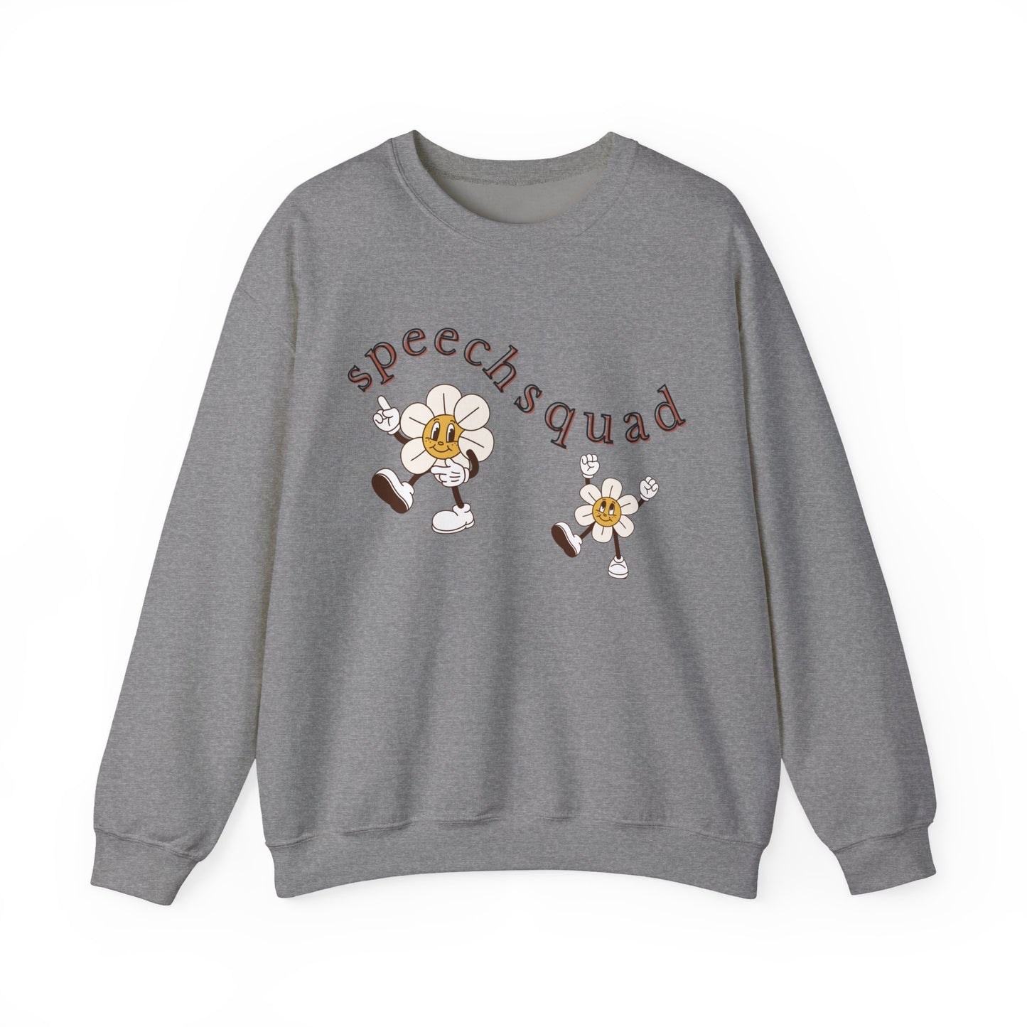 Speech Squad SLP Sweatshirt – Boho Minimalist Speech Language Pathologist Crewneck, Therapist Gift