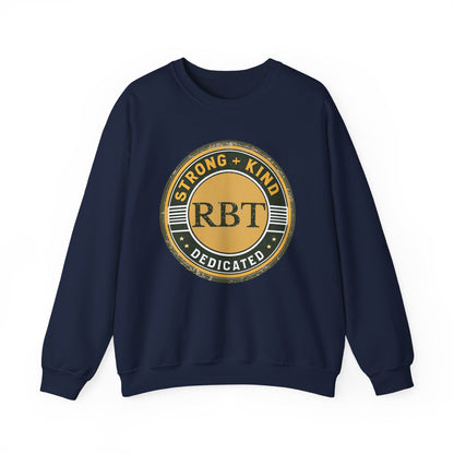 Boho Minimalist RBT Sweatshirt – Strong + Kind Registered Behavior Technician Crewneck, ABA Therapy Gift