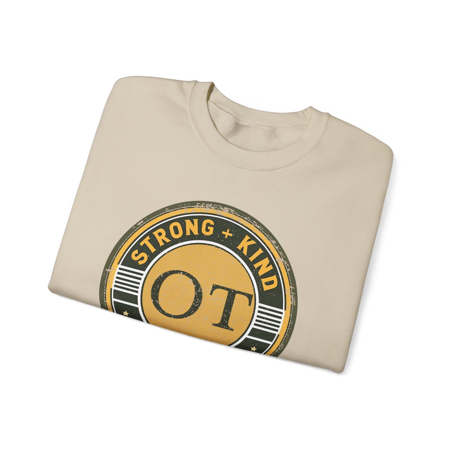 Boho OT Sweatshirt – Strong + Kind Minimalist Occupational Therapist Crewneck, Therapy Gift