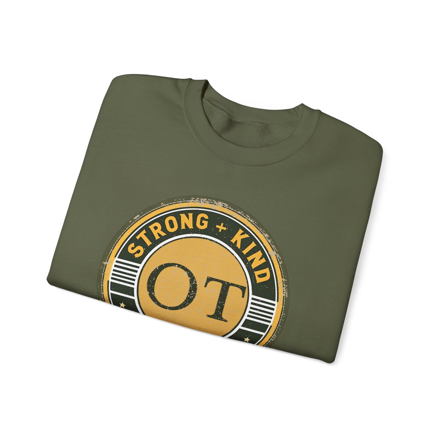 Boho OT Sweatshirt – Strong + Kind Minimalist Occupational Therapist Crewneck, Therapy Gift