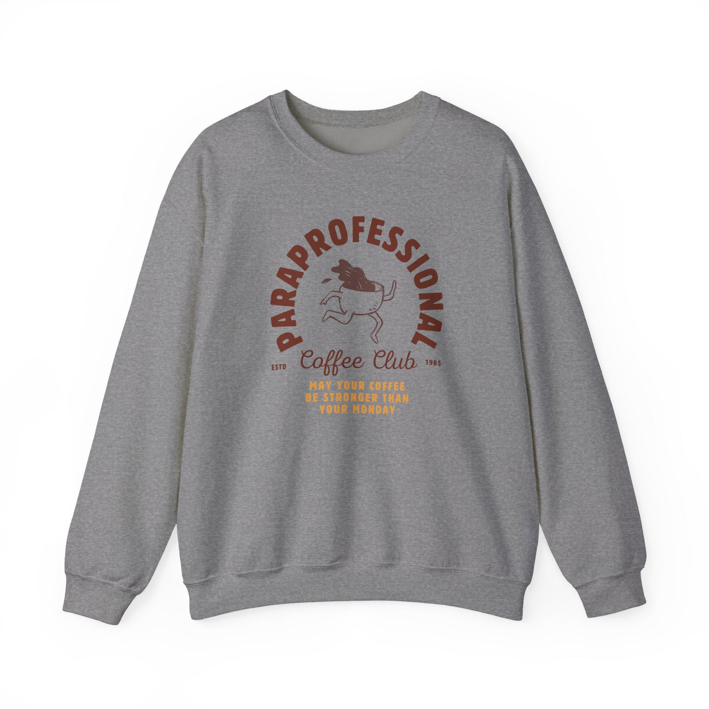 Boho Coffee Club Para Educator Sweatshirt – Minimalist Paraprofessional Crewneck, Teacher Gift