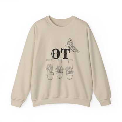 Boho OT Sweatshirt – Minimalist Occupational Therapist Crewneck, Therapy Pride Gift