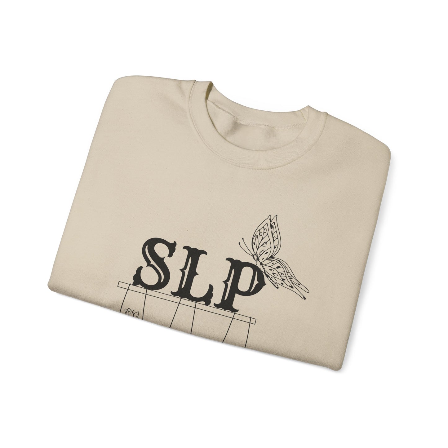 Minimalist SLP Sweatshirt – Boho Speech Language Pathologist Crewneck, Therapist Pride Gift