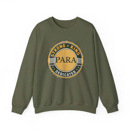 Boho Para Educator Sweatshirt – Strong + Kind Minimalist Paraprofessional Crewneck, Teacher Gift