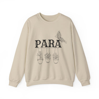 Boho Para Educator Sweatshirt – Minimalist Paraprofessional Crewneck, Teacher Pride Gift