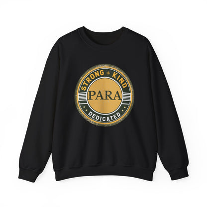 Boho Para Educator Sweatshirt – Strong + Kind Minimalist Paraprofessional Crewneck, Teacher Gift