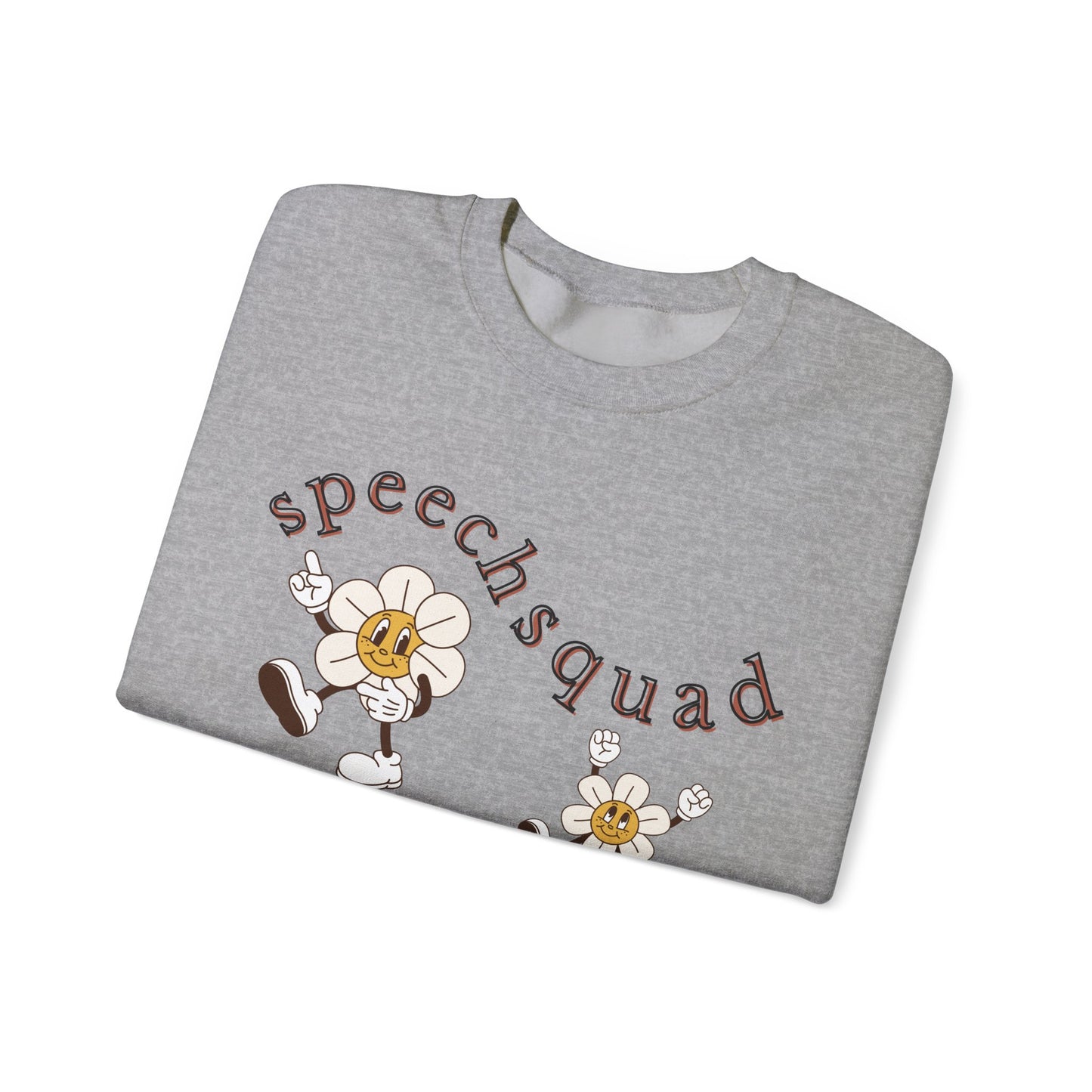 Speech Squad SLP Sweatshirt – Boho Minimalist Speech Language Pathologist Crewneck, Therapist Gift