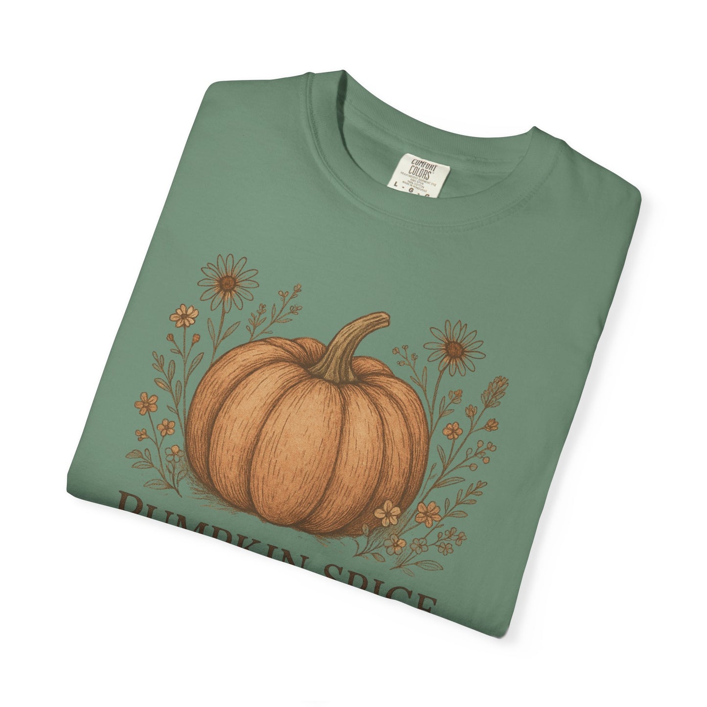 Copy of Boho Fall Pumpkin Graphic Tee – Speak Your Truth This Season Shirt – Autumn Comfort Colors 1717 Tee