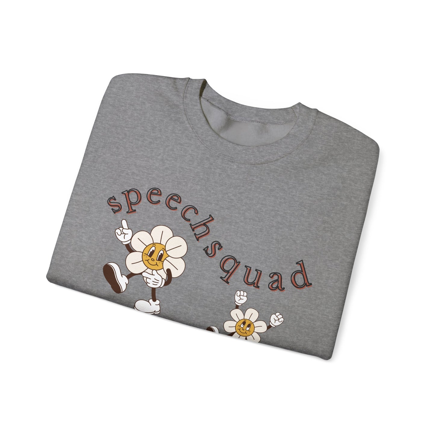 Speech Squad SLP Sweatshirt – Boho Minimalist Speech Language Pathologist Crewneck, Therapist Gift