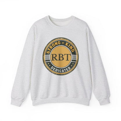 Boho Minimalist RBT Sweatshirt – Strong + Kind Registered Behavior Technician Crewneck, ABA Therapy Gift