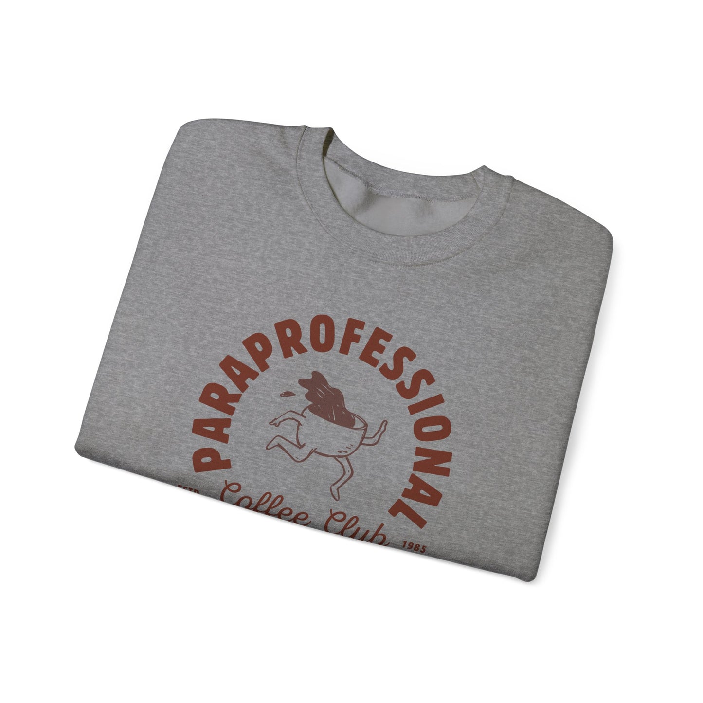 Boho Coffee Club Para Educator Sweatshirt – Minimalist Paraprofessional Crewneck, Teacher Gift