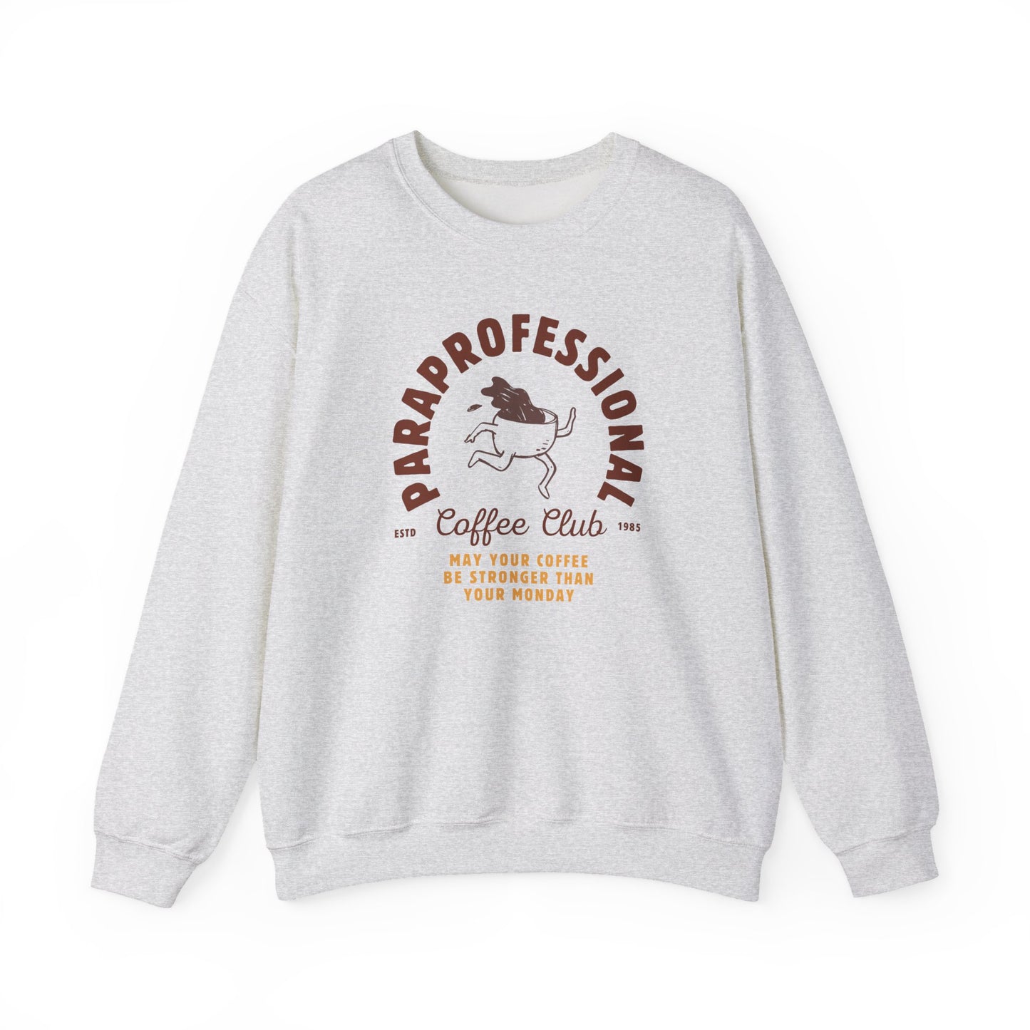 Boho Coffee Club Para Educator Sweatshirt – Minimalist Paraprofessional Crewneck, Teacher Gift