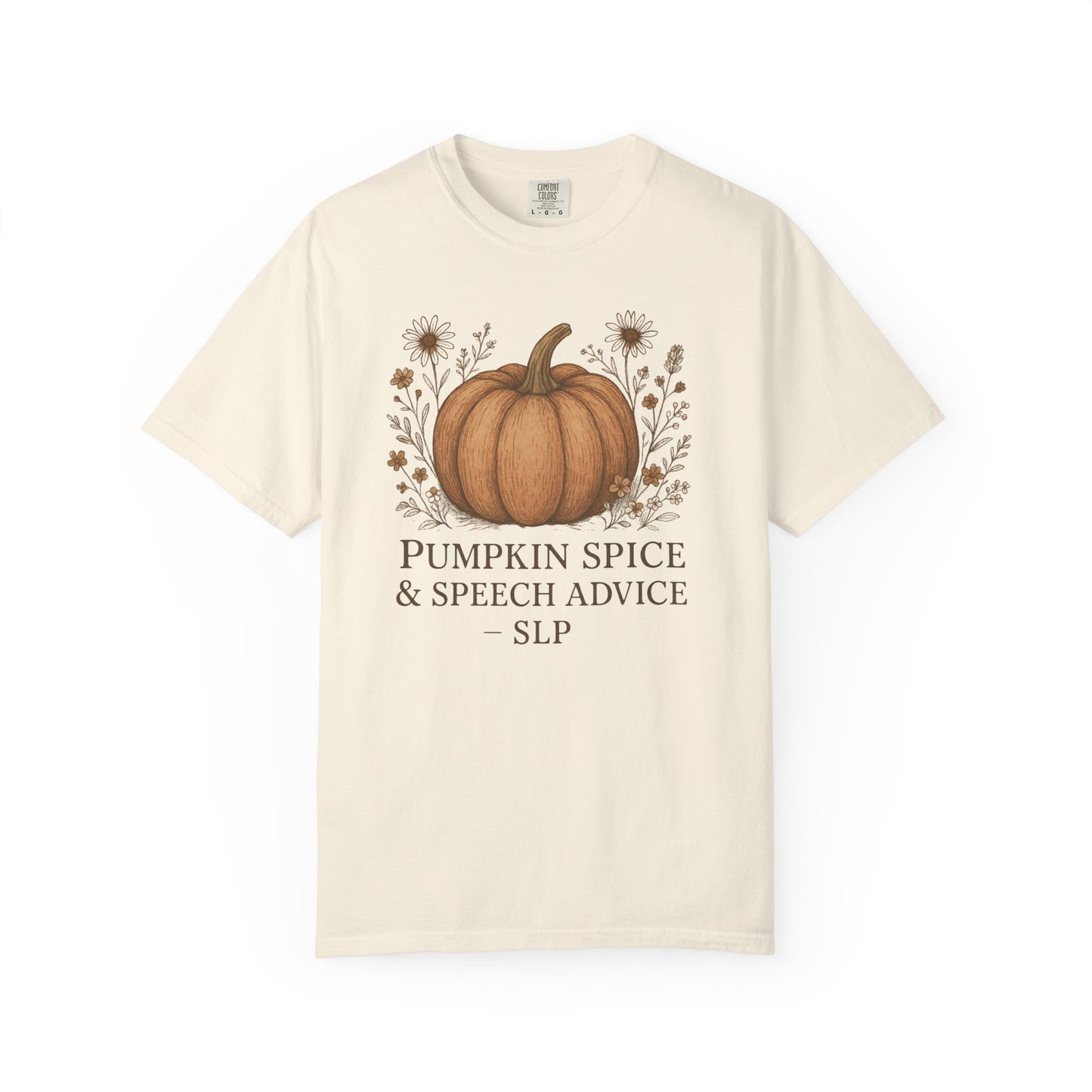 Copy of Boho Fall Pumpkin Graphic Tee – Speak Your Truth This Season Shirt – Autumn Comfort Colors 1717 Tee