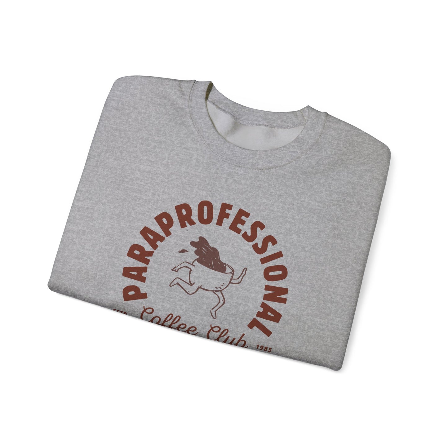 Boho Coffee Club Para Educator Sweatshirt – Minimalist Paraprofessional Crewneck, Teacher Gift