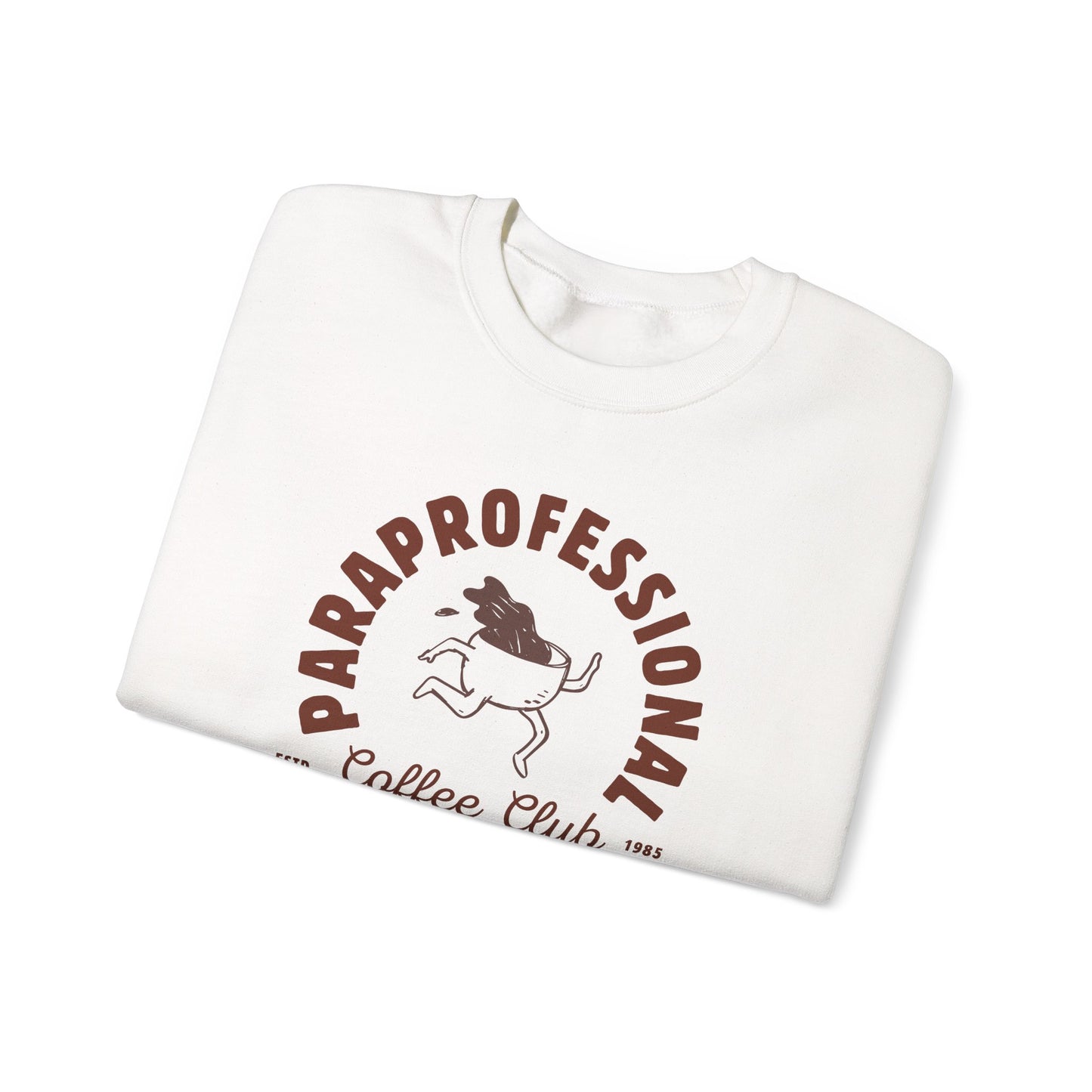 Boho Coffee Club Para Educator Sweatshirt – Minimalist Paraprofessional Crewneck, Teacher Gift