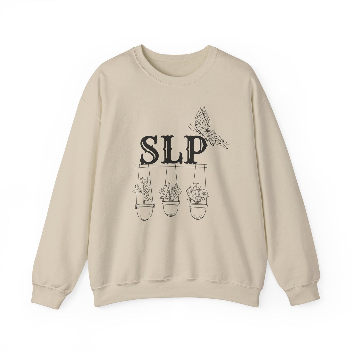 Minimalist SLP Sweatshirt – Boho Speech Language Pathologist Crewneck, Therapist Pride Gift