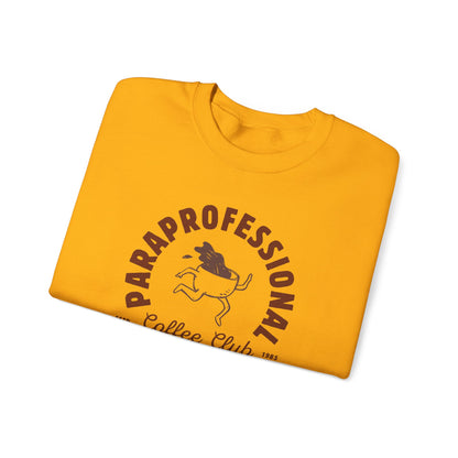 Boho Coffee Club Para Educator Sweatshirt – Minimalist Paraprofessional Crewneck, Teacher Gift