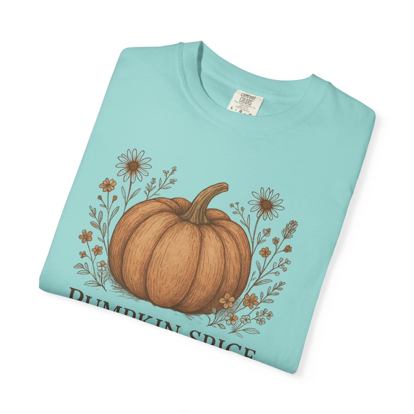Copy of Boho Fall Pumpkin Graphic Tee – Speak Your Truth This Season Shirt – Autumn Comfort Colors 1717 Tee