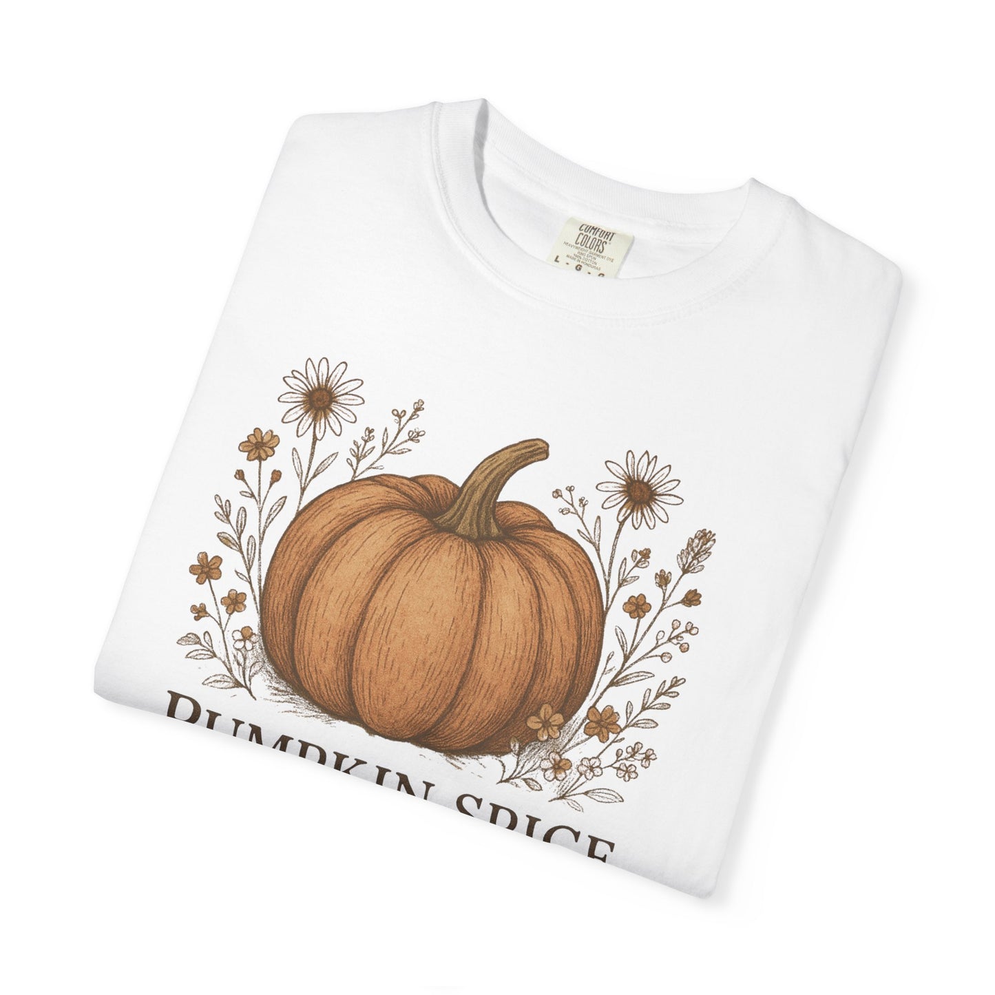 Copy of Boho Fall Pumpkin Graphic Tee – Speak Your Truth This Season Shirt – Autumn Comfort Colors 1717 Tee