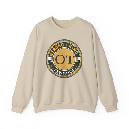 Boho OT Sweatshirt – Strong + Kind Minimalist Occupational Therapist Crewneck, Therapy Gift
