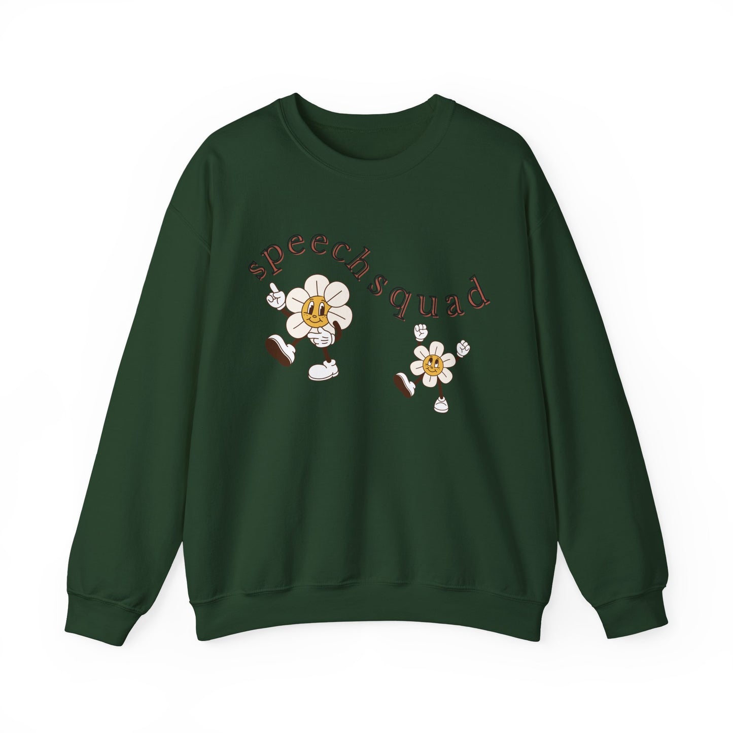 Speech Squad SLP Sweatshirt – Boho Minimalist Speech Language Pathologist Crewneck, Therapist Gift