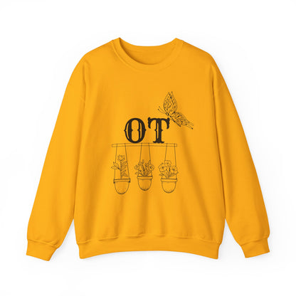 Boho OT Sweatshirt – Minimalist Occupational Therapist Crewneck, Therapy Pride Gift