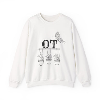 Boho OT Sweatshirt – Minimalist Occupational Therapist Crewneck, Therapy Pride Gift