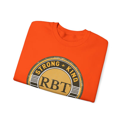 Boho Minimalist RBT Sweatshirt – Strong + Kind Registered Behavior Technician Crewneck, ABA Therapy Gift