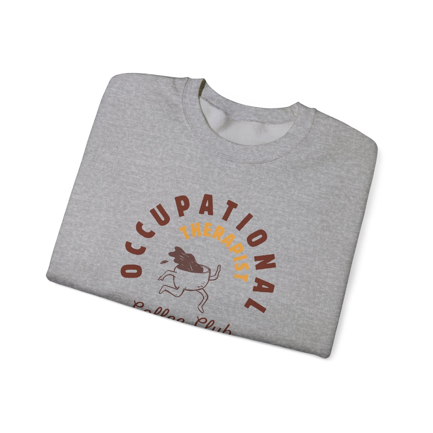 Boho Coffee Club OT Sweatshirt – Minimalist Occupational Therapist Crewneck, Funny Therapy Gift